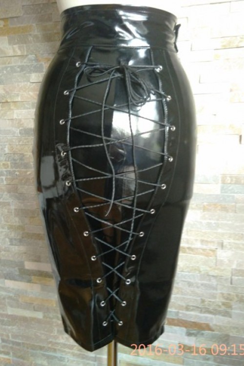 Hobble Skirt Bondage with lacing