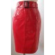 pencil skirt red, size S - 6XL