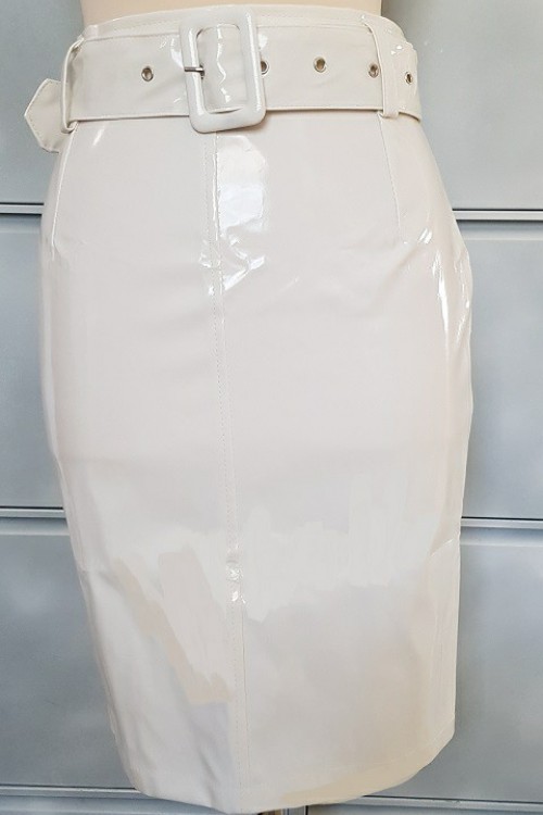 pencil skirt white, size S - 6XL