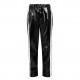 Vinyl jogging pants  with white side stripes for him