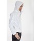 cuir verni veste à capuche pour lui ,blanc