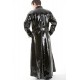 Lackina-Lack Herren Mantel mit hohem Kragen, M-4XL