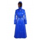 Lackina-vinyl hooded coat size S-6XL,blue