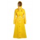 Lackina-vinyl hooded coat size S-6L,yellow