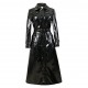 Lackina-vinyl hooded coat, black , size S-6XL