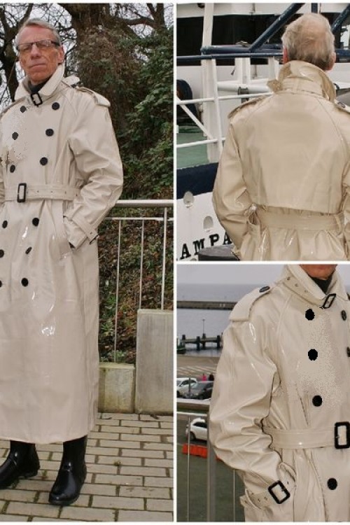 Lackina - Manteau classique noir, beige