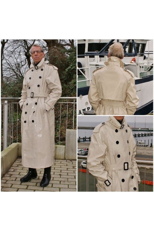 Lackina-Lack classic coat, beige