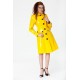 Lackina - trendy coat - yellow