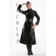 pvc vinyl coat with high collar, size S-4XL