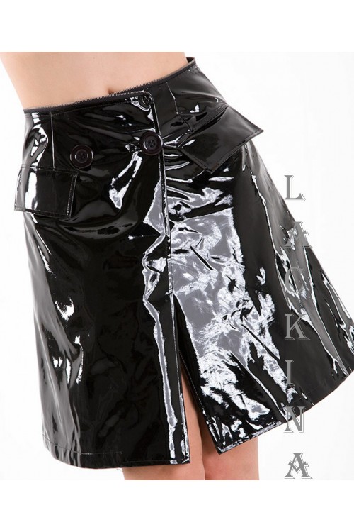 pvc vinyl Coat , 2 parts, black, size S-4XL