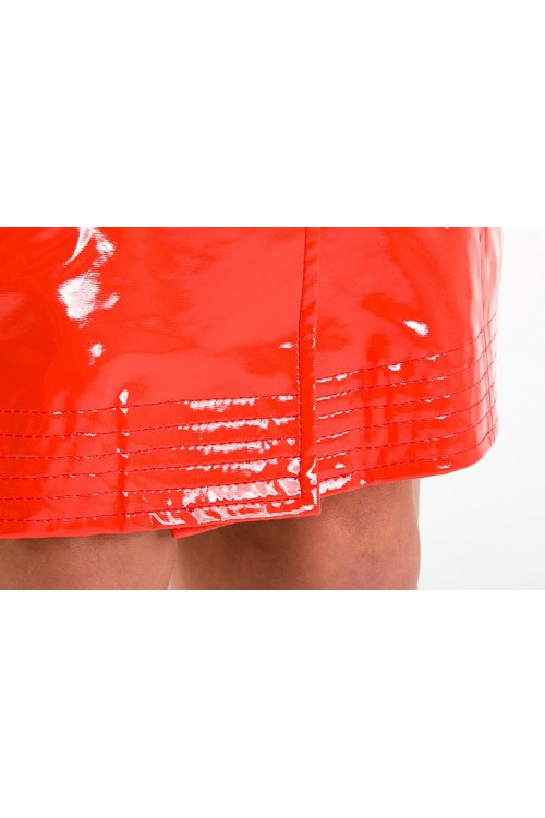 pvc vinyl coat red S -4XL