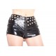 knackige Lack Hot Pants  avec des rivets