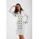 Manteau de cuir verni  blanc S -4XL