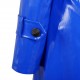 Lackina-Lack Kapuzen Mantel Gr.S-6XL,blau