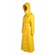 Lackina-vinyl hooded coat size S-6L,yellow