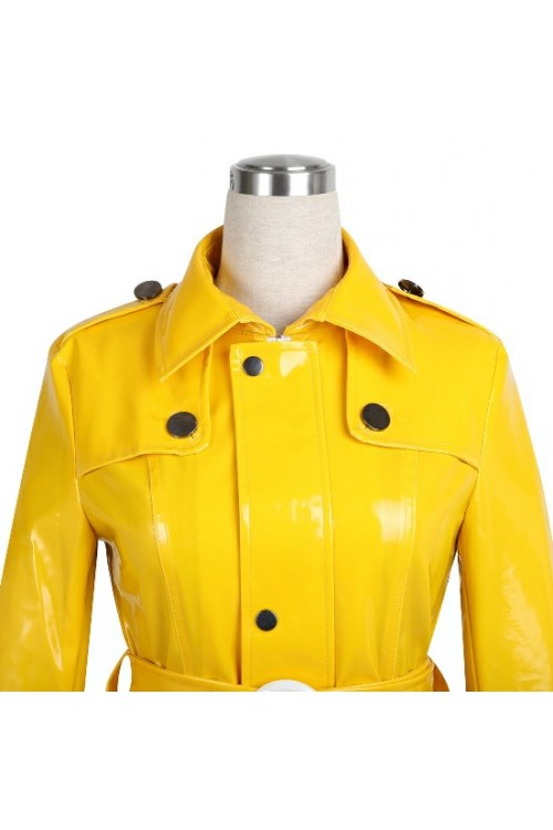 Lackina-Lack Manteau de Kapuzen .S-6XL,jaune