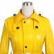 Lackina-vinyl hooded coat size S-6L,yellow