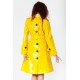 Lackina - trendy coat - yellow