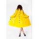 Lackina - trendy coat - yellow