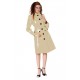 Lackina - trendy coat - yellow