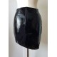 Lacquer, asymmetrical, highly elastic mini skirt,S-6XL