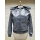 Veste de pilote en vinyle pour lui sans capuch, gris, tai, M-6XL