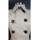 pvc vinyl coat beige S--4XL