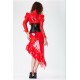 Bolero Top avec des lacets,rouge