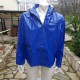 patent leather hooded jacket for him, blue