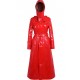 Lackina-vinyl hooded coat size S-6XL,red