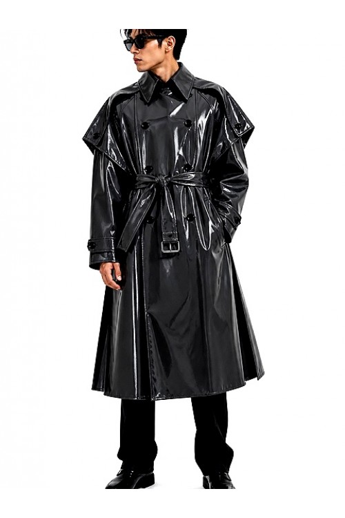 Lackina —Made to measure-Vinyl coat + cape 